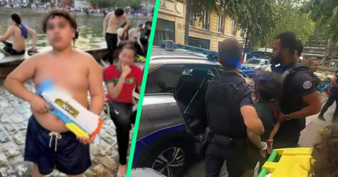 Foto: Schermafbeelding TikTok. 14-jarige allochtoon terroriseert Parijs met vriendengroep